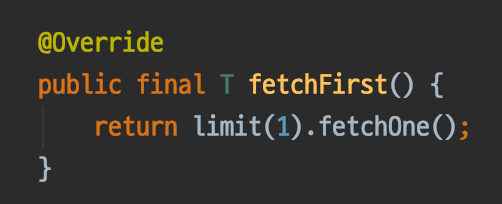 querydsl_fetchfirst